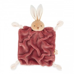 Doudou Lapin Bordeaux