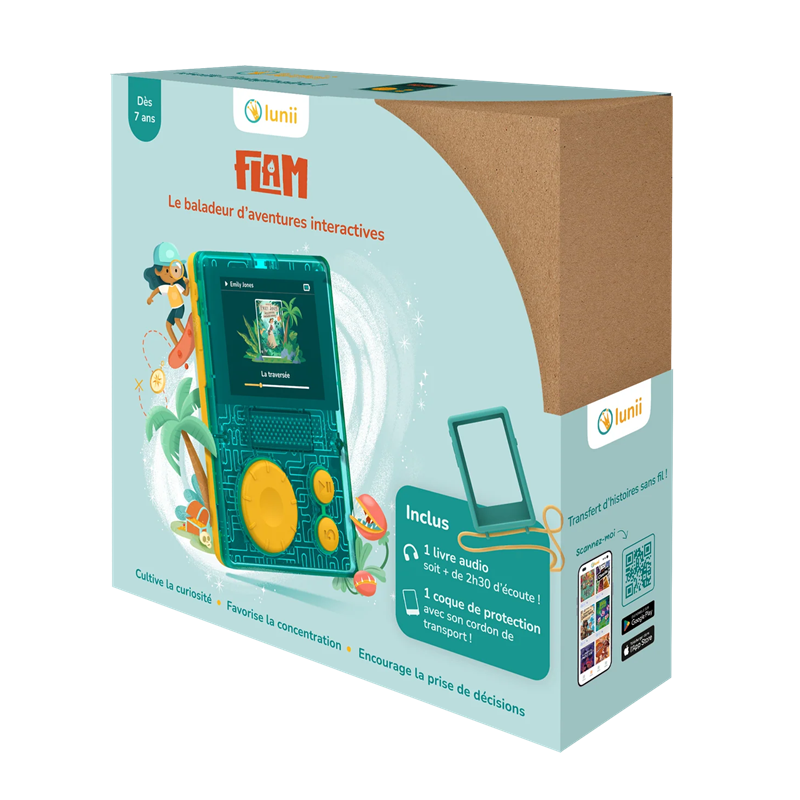 Flam - Le baladeur d'aventures interactives + coque verte