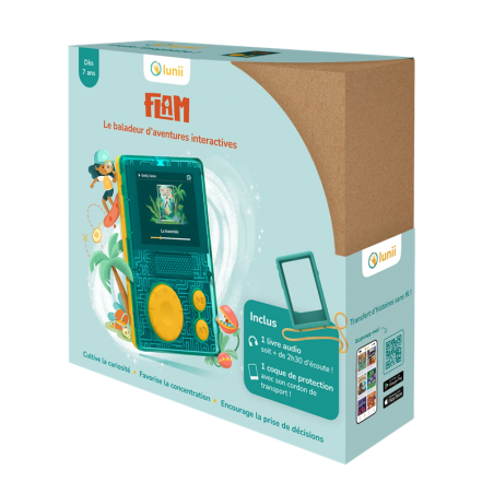 Flam - Le baladeur d'aventures interactives + coque verte