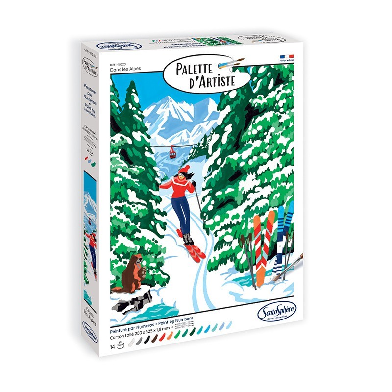 Palette d'artiste - Dans les Alpes