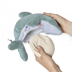 Peluche bien-être dauphin 24 cm