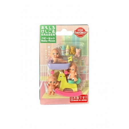 Set gomme Chambre de bébé Iwako