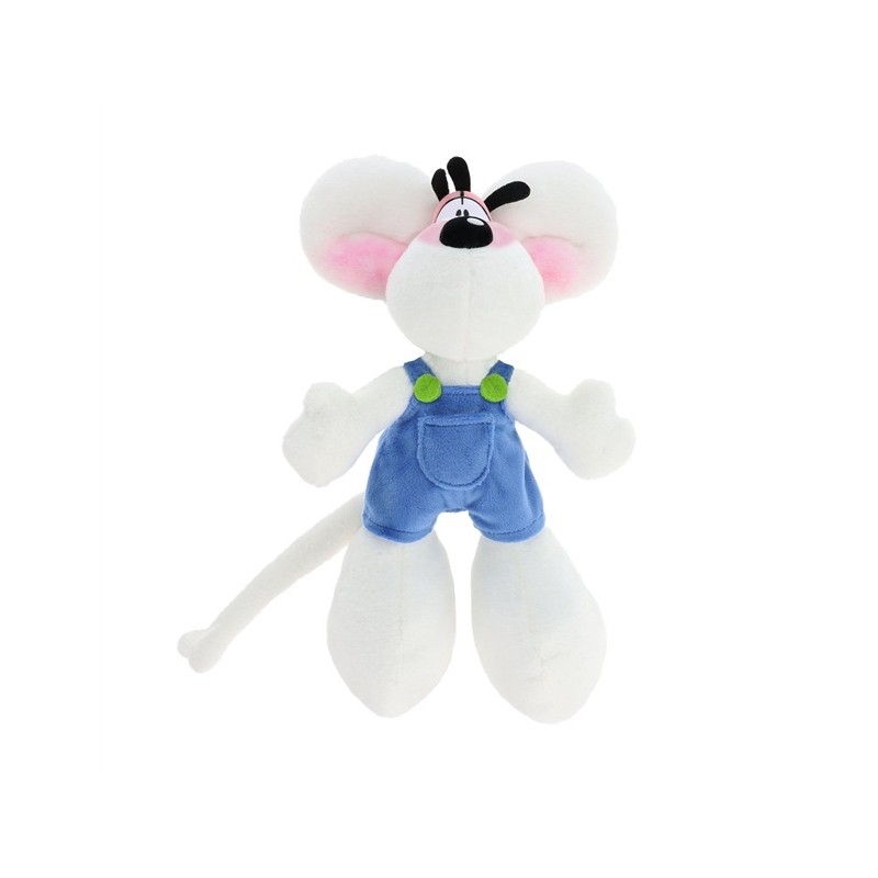 Peluche Diddl en salopette Bleue 30cm