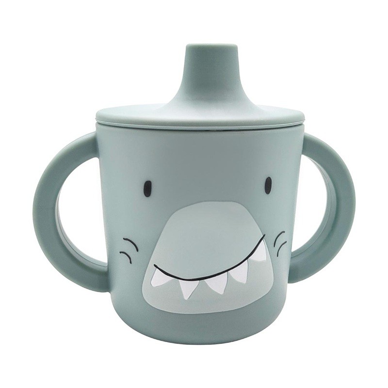 Tasse d'apprentissage en silicone - Mr Shark