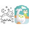 Je colorie sans dépasser - Les dinosaures