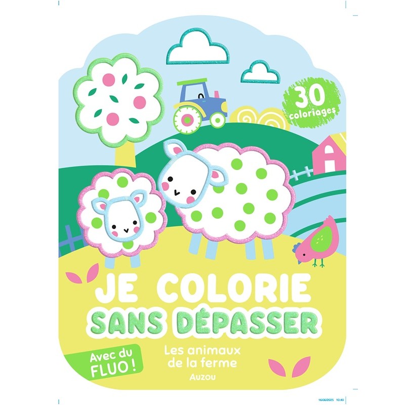 Je colorie sans dépasser - Les animaux de la ferme