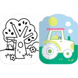 Je colorie sans dépasser - Les animaux de la ferme