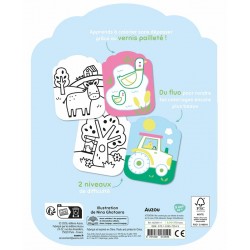 Je colorie sans dépasser - Les animaux de la ferme