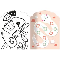 Je colorie sans dépasser - Animaux de la savane