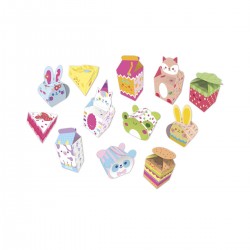 12 Boites Kawaii en Papier