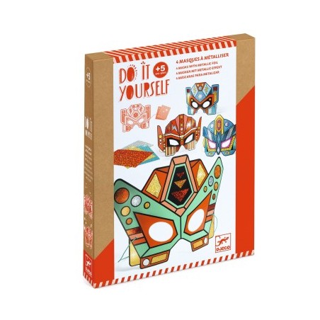 4 Masques à Metalliser - Supers Robots