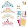 4 diademes Mosaiques à décorer - Comme une princesse
