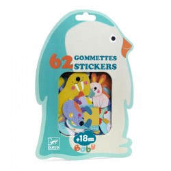 62 Gommettes - Animaux de...