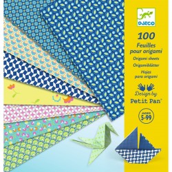 100 feuilles pour origami -...