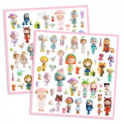 160 stickers métallisés - Le petit monde des Tinyly