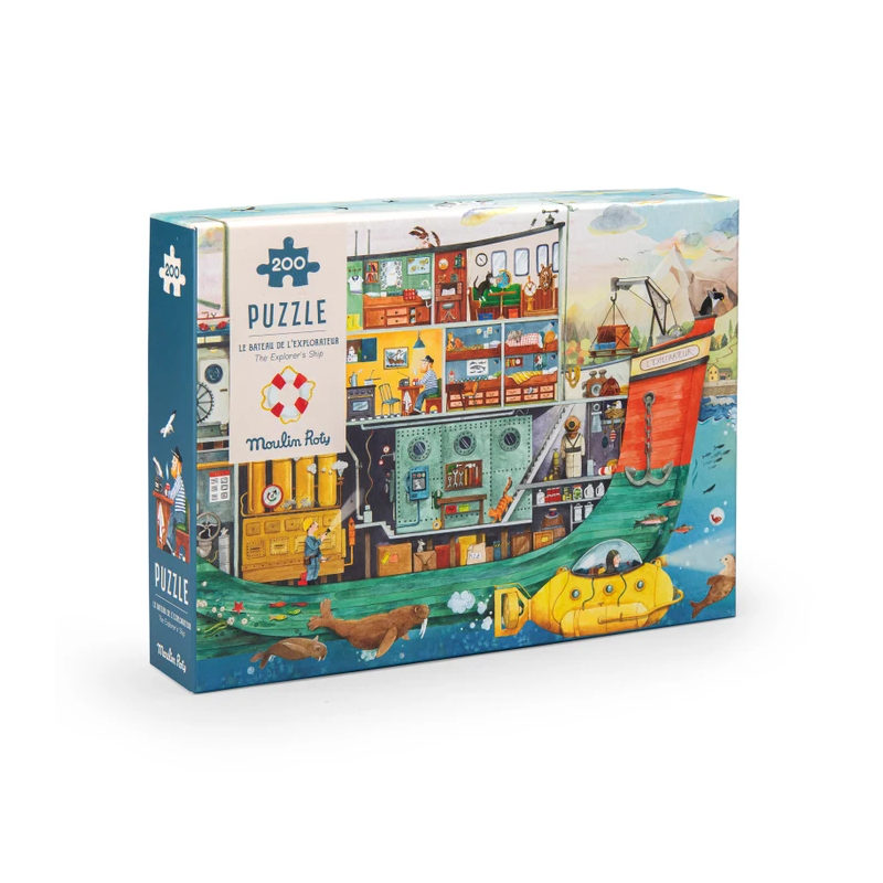 Puzzle 200 piéces - Le bateau de l'explorateur