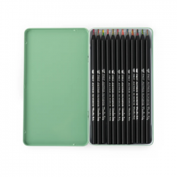 12 crayons multicolores