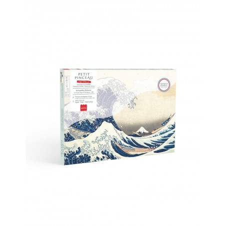 Coffret peinture au numéro - La grande vague de Kanagawa
