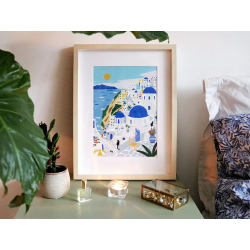 Coffret peinture au numéro - Santorini