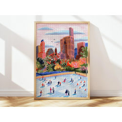 Puzzle 1000 pièces - Skating in New York
