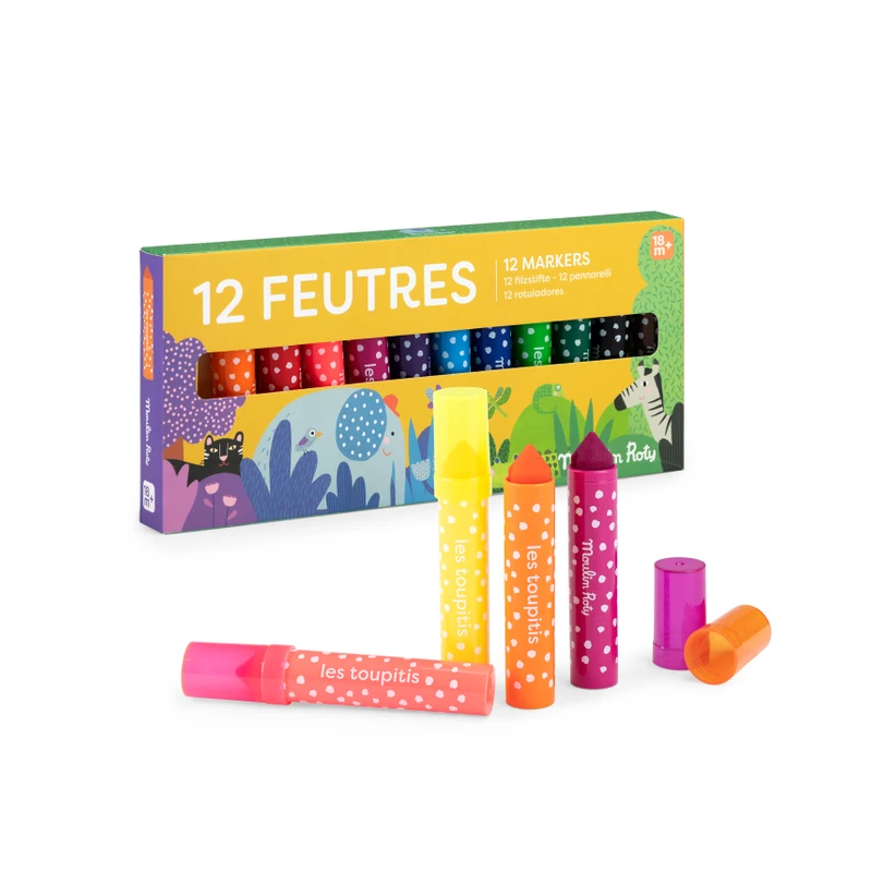 12 gros feutres - Les toupitis