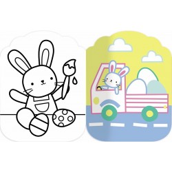 Je colorie sans dépasser - Pâques