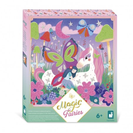 Magic Fairies - stickers mousse et sables phosphos