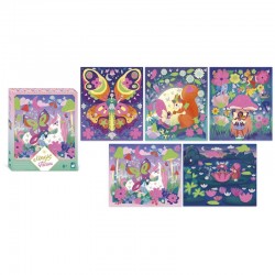 Magic Fairies - stickers mousse et sables phosphos