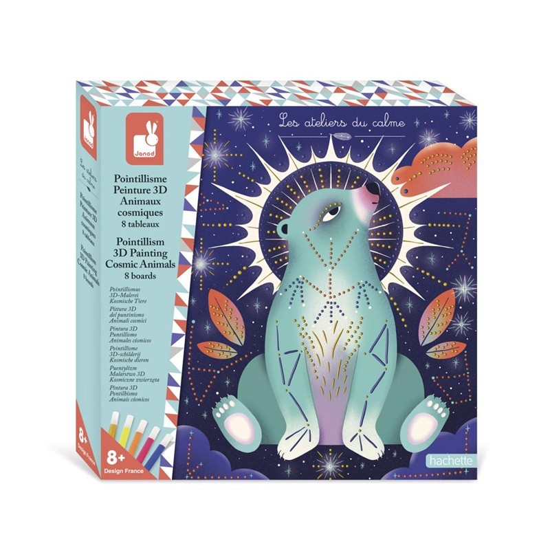 Pointillisme Peinture 3d - Animaux Cosmiques