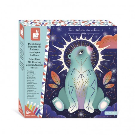 Pointillisme Peinture 3d - Animaux Cosmiques