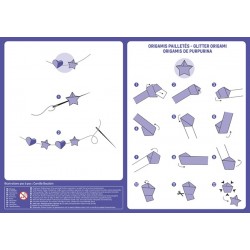 Ma pochette d'artiste - Origamis pailletés