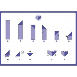 Ma pochette d'artiste - Origamis pailletés