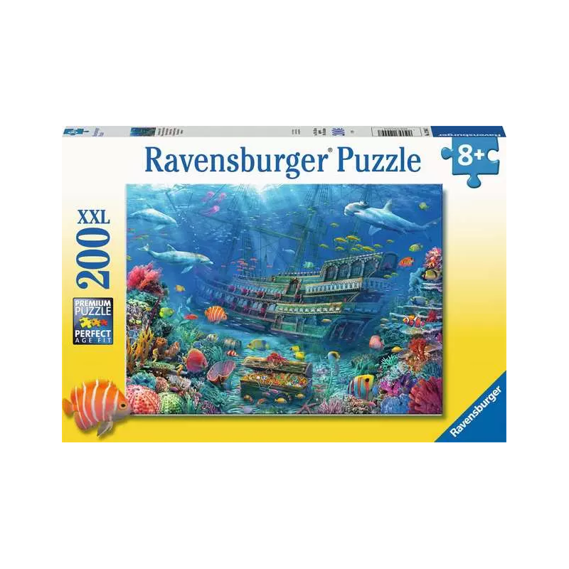 Puzzle XXL 200 pièces - Navire au fond de la mer