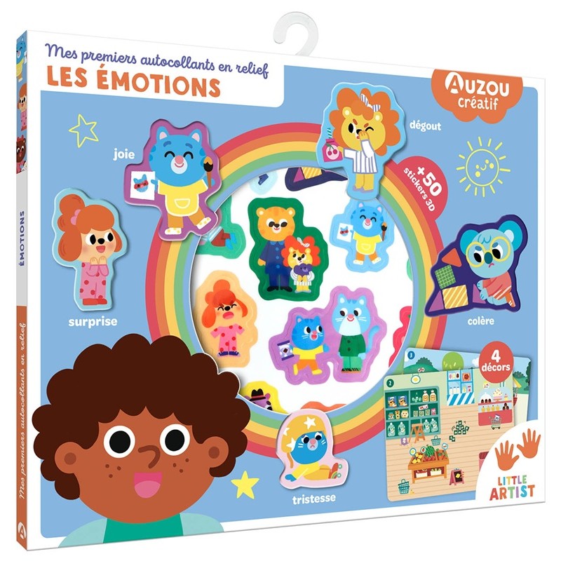 Mes premiers autocollants en relief - Les émotions